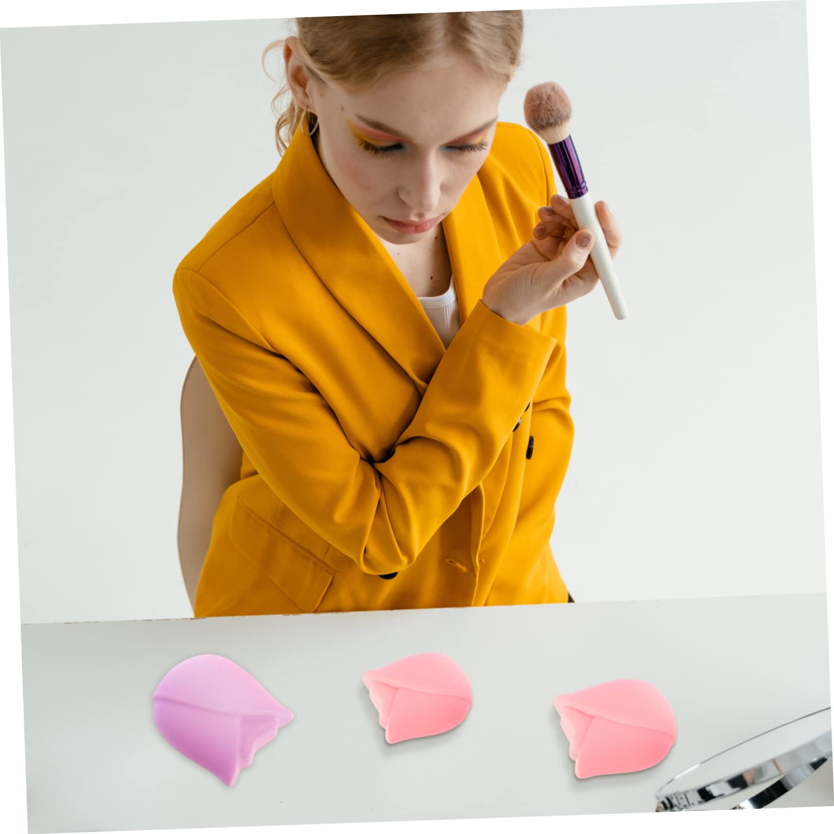 Healeved 24pièces Housses De Pinceaux De Maquillage Silicone Lot De Caps De Réutilisables Pratiques Et Antidérapantes Conviennent à Les Pinceaux De Maquillage