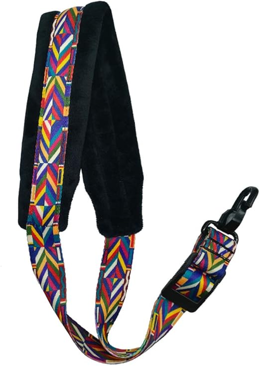 Saxophone Strap Rainbow Style Soft Padded Alto Tenor Bari