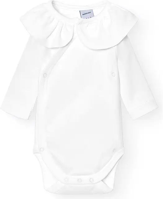 Romper met Kraag: Zachte Crossover Babybody voor Pasgeborenen