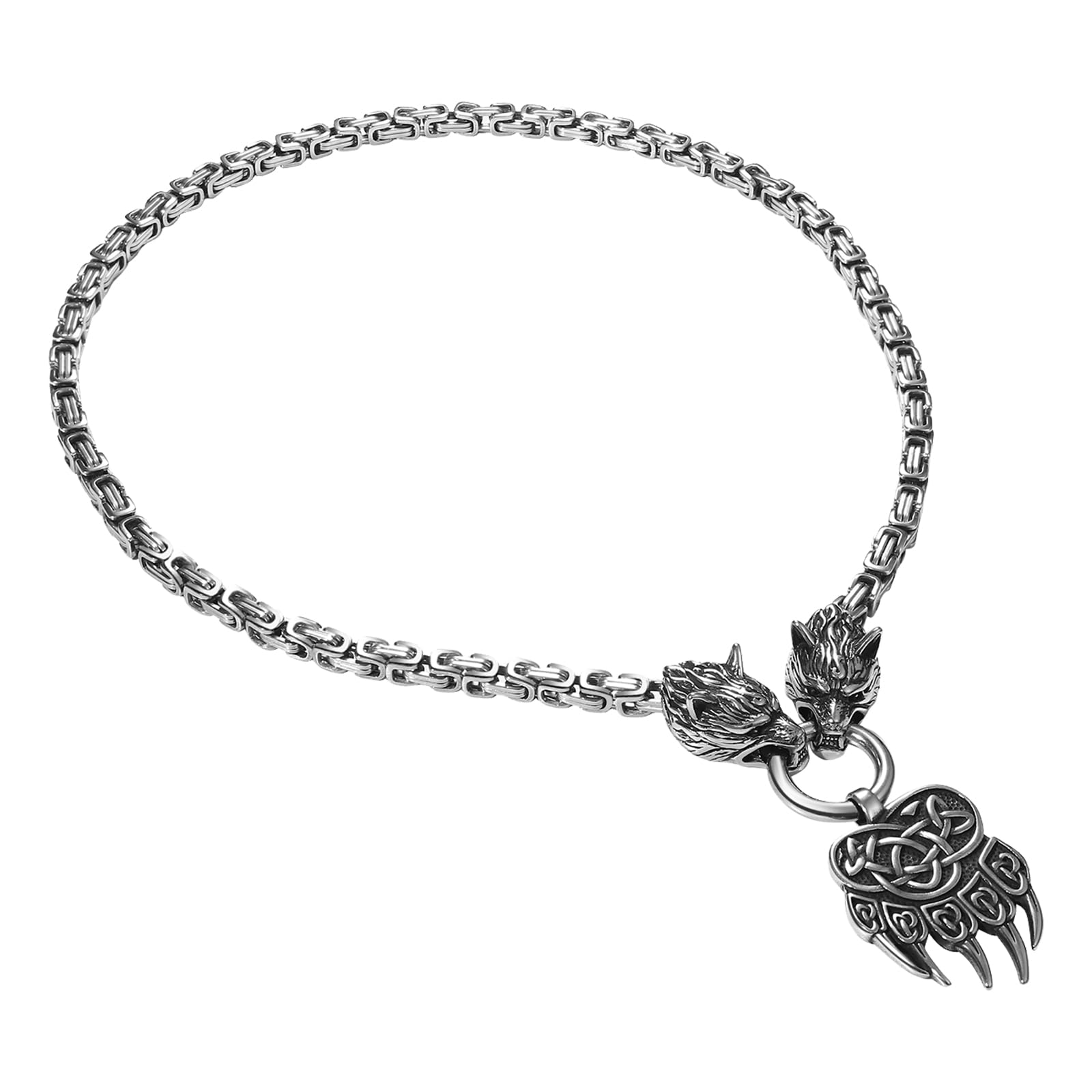 OIDEA Herren Wikinger Ohrringe Totenkopf: Gold Keltisches Kn