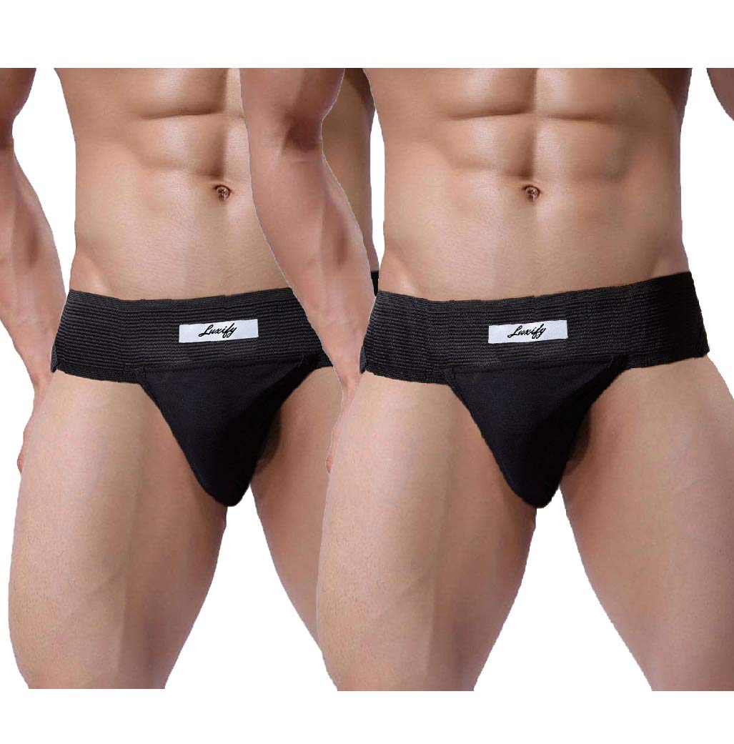 Buy Luxify Gym Supporter Brief Underwear with Cup Pocket for Workout Weight Lifting Sports Combo