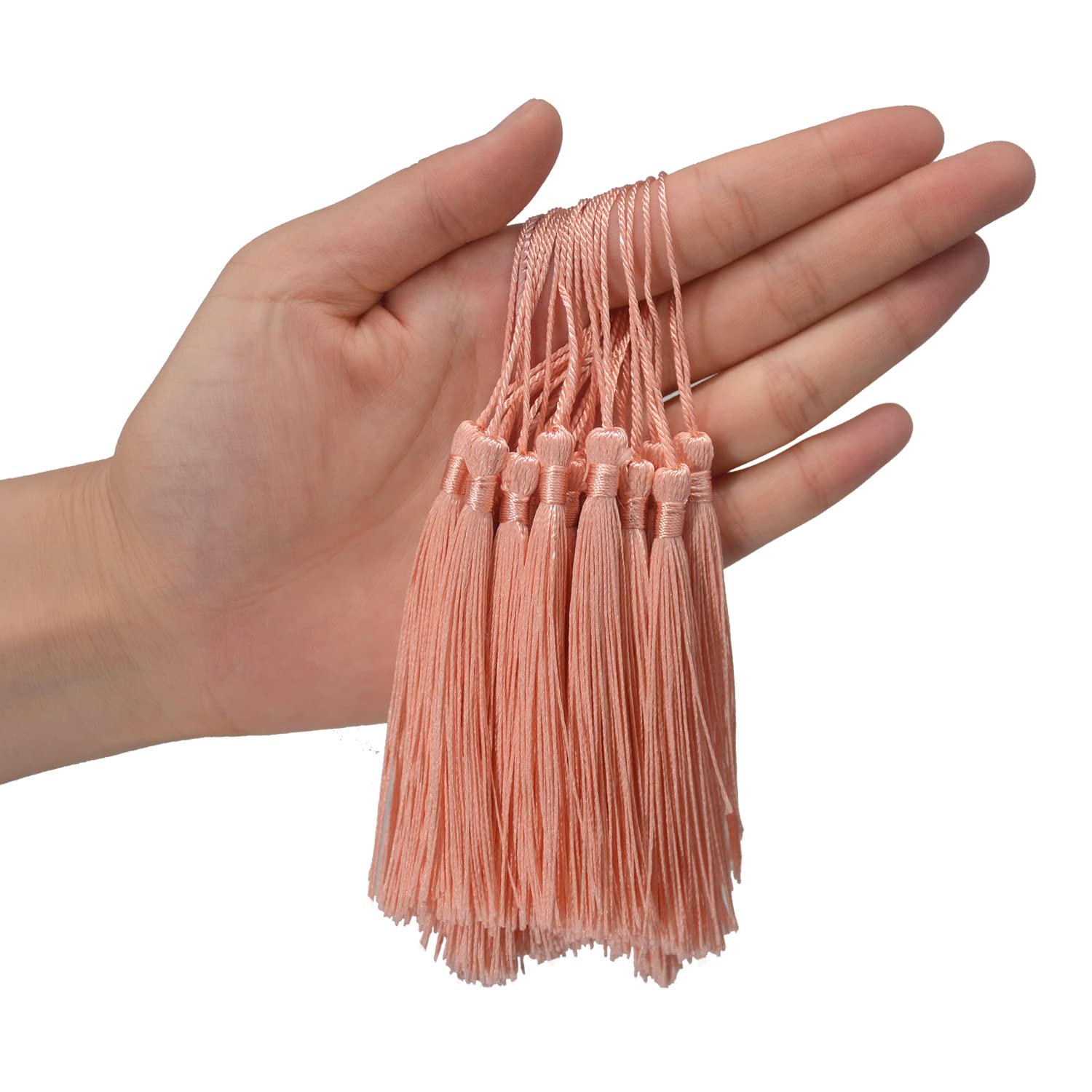 Lot De 100 Pompons En Fil Avec Boucle – Blanc, 13 Cm, Térylène, Pour Bijoux, Déco, Loisirs Créatifs