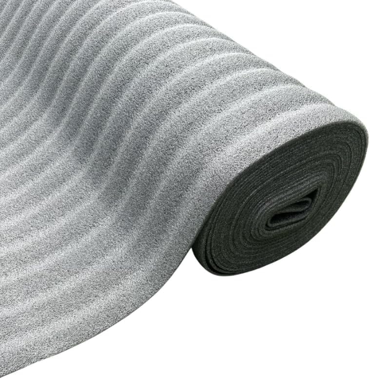 FloorPro® Foam Carpet Underlay 7mm Thick - Budget PE Foam - 1m x 15m Roll Size - Black Graphite