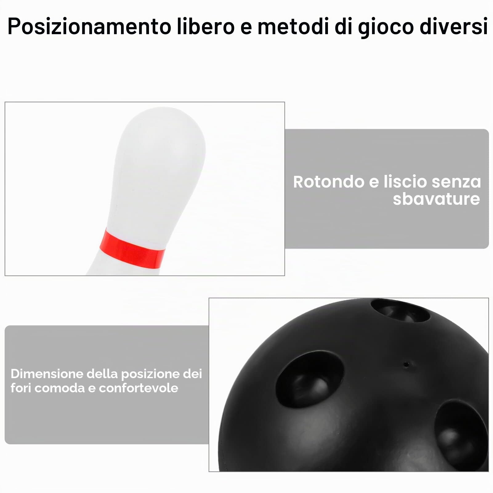 STOBOK Gioco a cono per bambini bambini Bowling Set Bowling Set giocattolo per bambini in età prescolare scuola età bambino età coni giocattolo