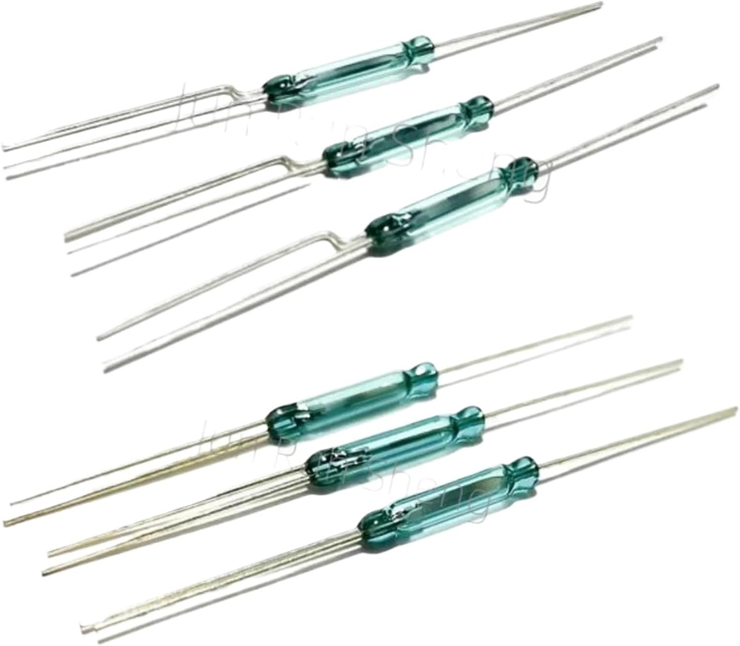 10/50/100PCS MDRR-DT Reed Switch 2 * 14MM Normally Open Normally Closed NO NC Conversion Magnetic Contact Induction Sensor(50PCS MDRR-DT U)