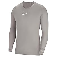 Nike AV2609-057 Dri-Fit Park First Layer Maglia Lunga Uomo Pewter Grey/White Taglia M