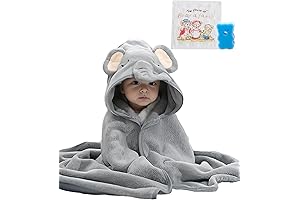 Gray Elephant Baby Towel, Perfect for Shower Gifts