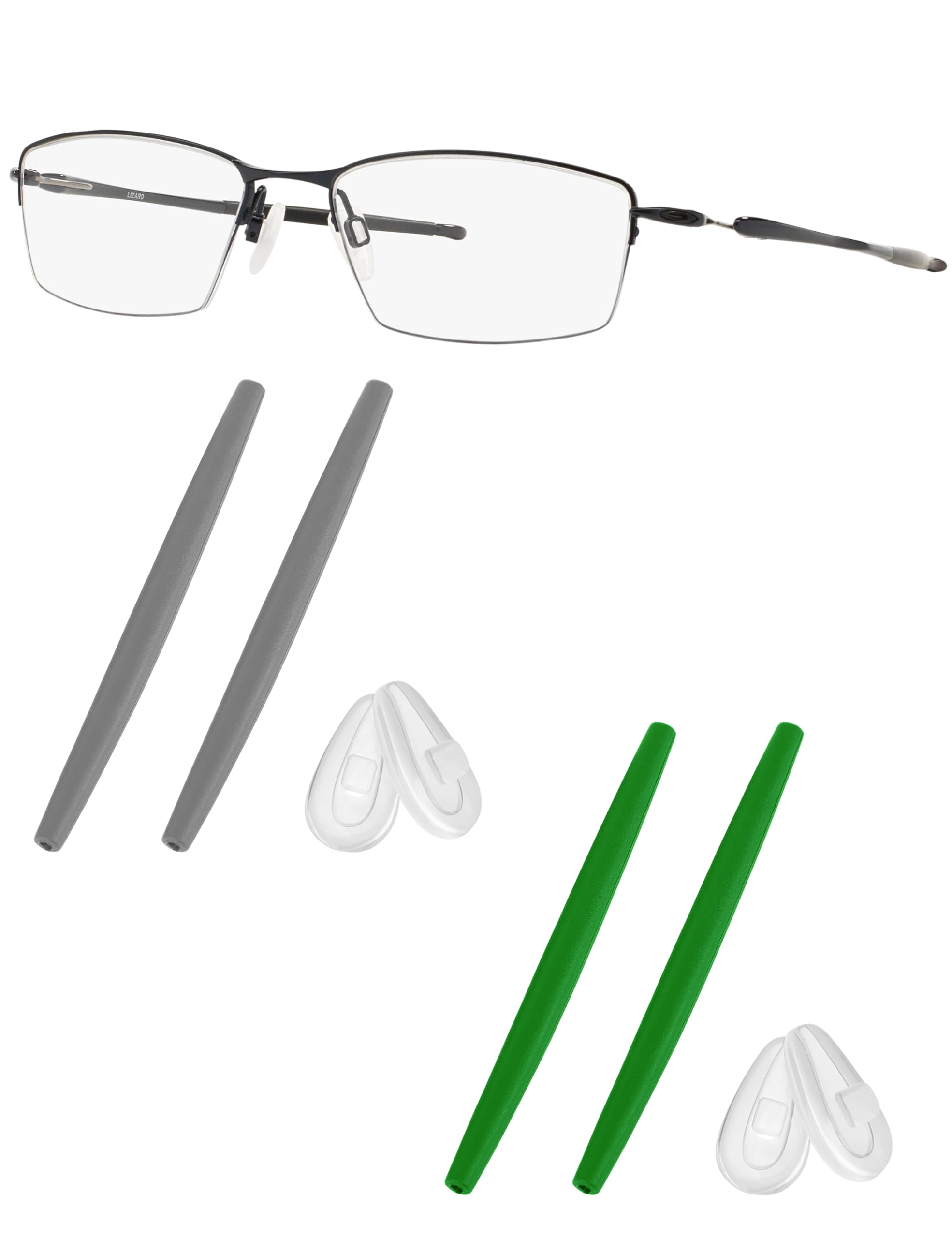 Replacement Earsocks &amp; Nosepieces Rubber Kits for Oakley Lizard OX5113 / OX5120 Eyeglasses