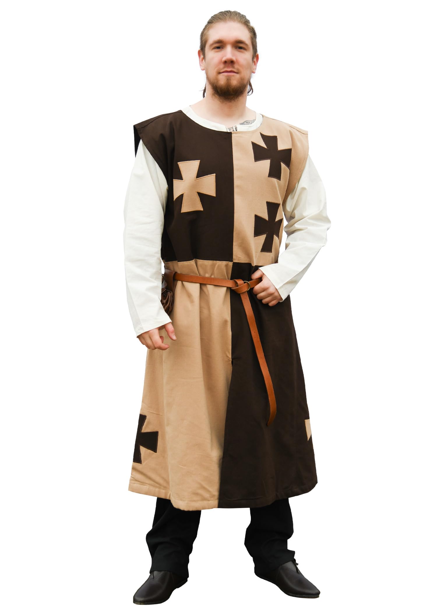 Battle-Merchant Medieval Surcoat, Knight Tunic – Padded Costume for Men, LARP & Cosplay