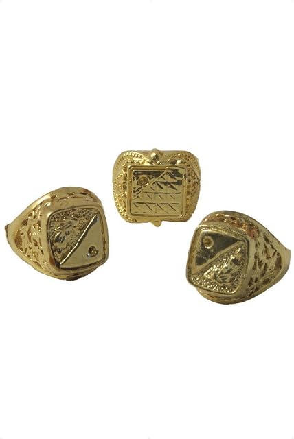 Smiffys 22481 Seal Ring, Assorted Shapes, One Ring