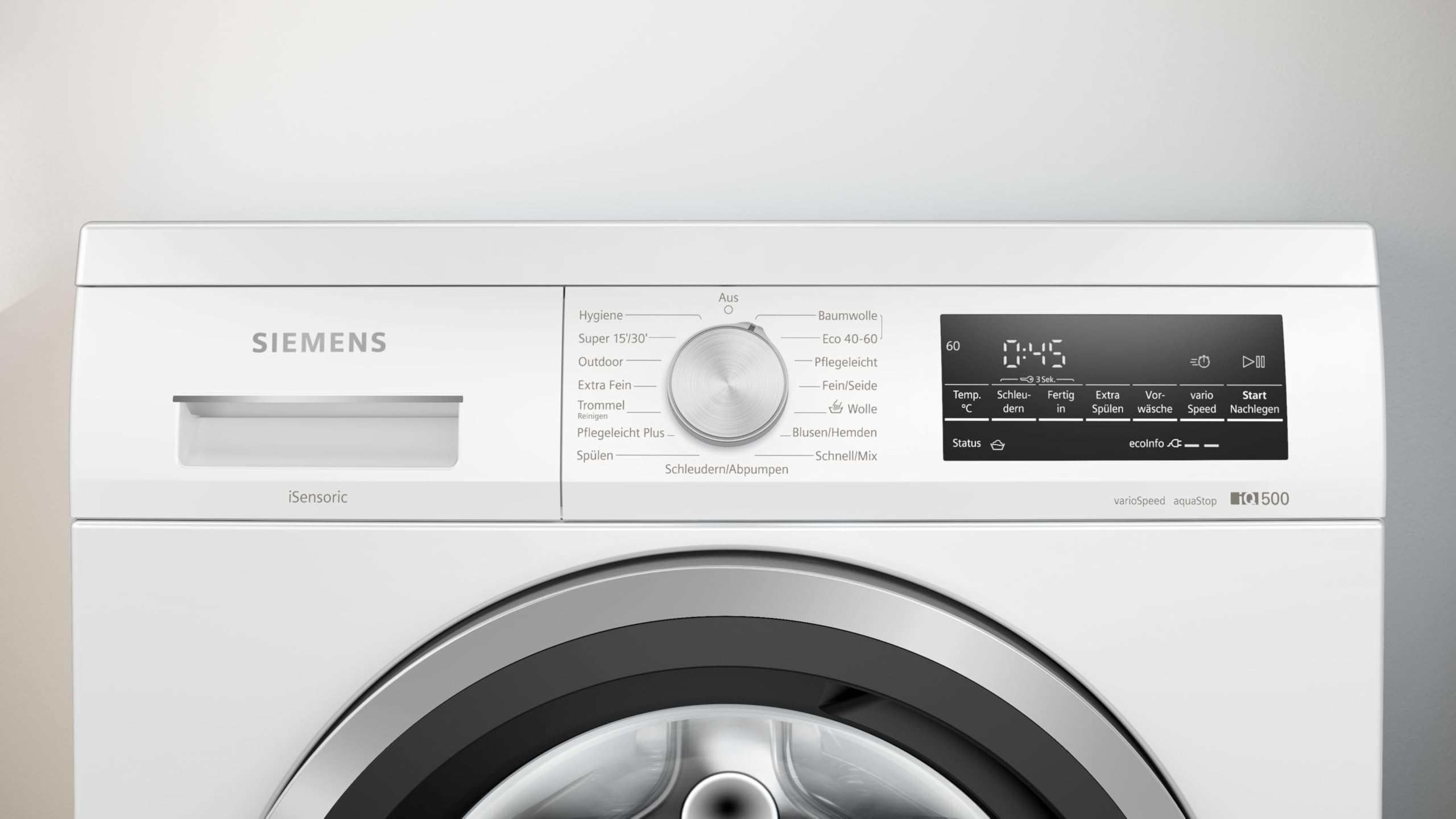 Siemens iQ500 Unterbaufähige Waschmaschine 8 kg 1400 UpM WU14UT70 | Stiftung Warentest Testsieger*, Schnelle Wäsche mit speedPack L, langlebiger iQdrive Motor, aquaStop Schutz vor Wasserschaden