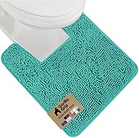 Vista 38 de GORILLA GRIP Alfombra de Baño 44x26, Chenilla Suave Absorbente, Tapetes de Microfibra de Secado Rápido, Respaldo de Goma Lavables Alfombras de Ducha