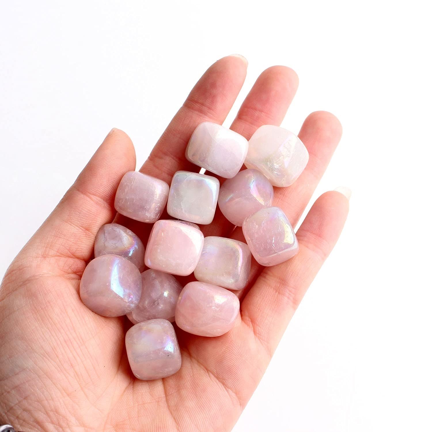 Amazon.co.jp: 30 グラムナチュラルミニローズクォーツスクエア