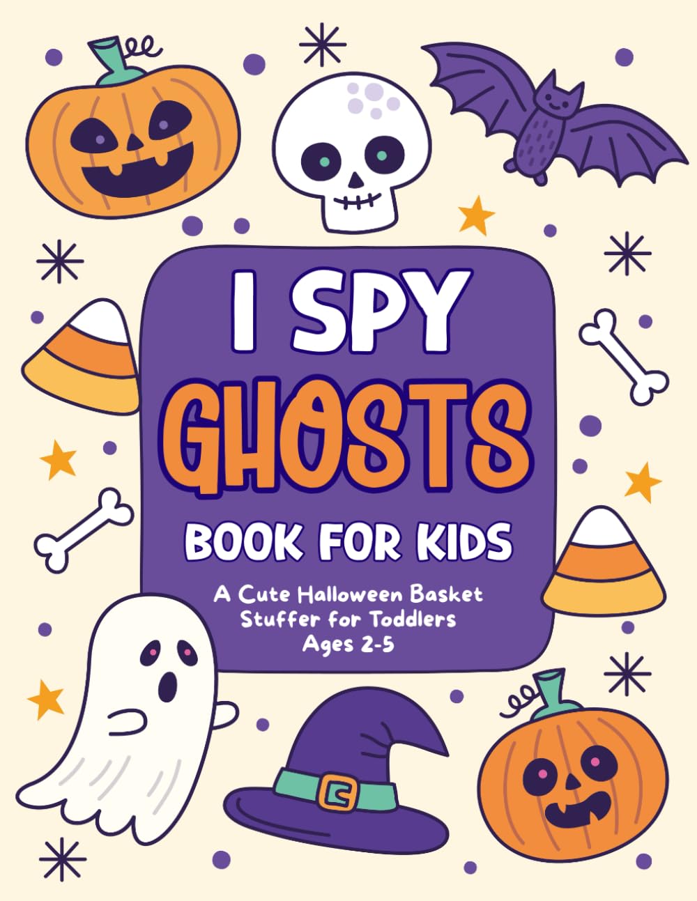 Toddler Boy, Girl Halloween Gifts: I Spy Ghosts Book: Cute and Creepy Things to Find for Kids 3-5 – Fun with Cats, Bats & Ghosts (Halloween Gift For