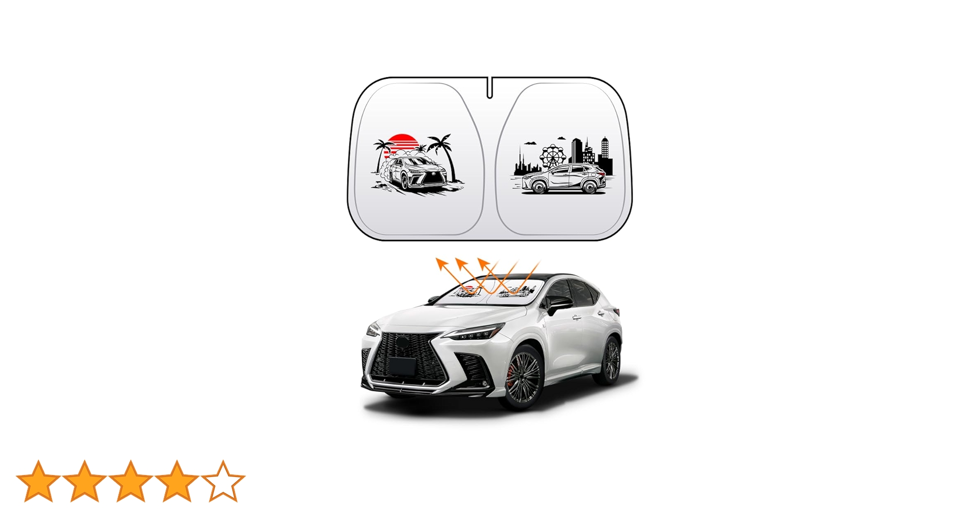 純正 レクサス サンシェード　NX350h 正規国内レクサス純正】 NX 用 ディーラーオプション フロント