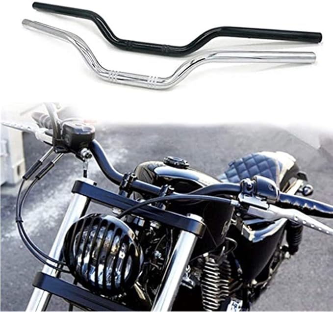 Guidon Moto 7/8" (22mm) Drag Bar Haut Pour Cruiser/Chopper/Bobber - Peint, Garantie 1 An