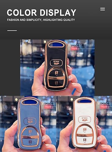 Miniatura 4 de ontto Funda para llave de automóvil de 3 botones para Nissan Altima Maxima 350Z Armada Quest Sentra compatible con Infiniti EX35 FX35 FX45 2002-2006