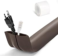 Vista 28 de Cubierta para cable de suelo de 10 pies, para ocultar el cable gris, cubiertas duraderas para cables en el suelo, cubierta de cable de alimentación