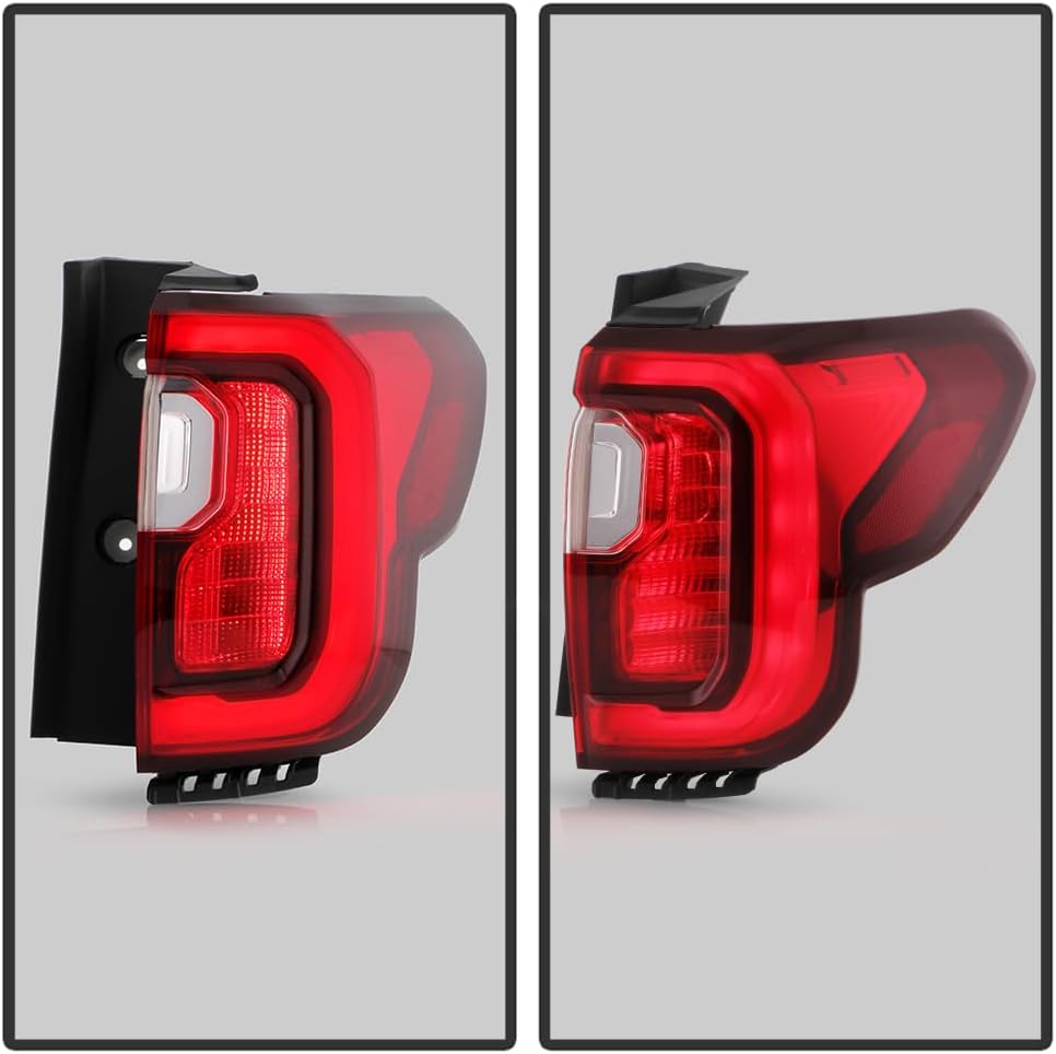 KEEKPO - For 2020 2021 2022 2023 GMC Acadia Factory w/Chrome Trim LED Tail Light Brake Lamp Replacement Passenger Side