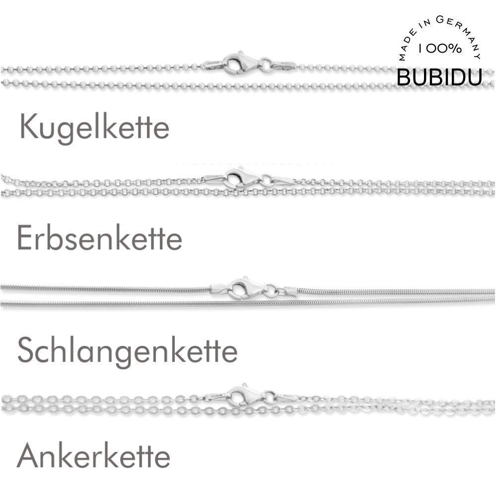 Silberkette Damen 925 Silber 38cm 42cm 45cm 50cm 60cm 70cm Kette ohne Anhänger Sterling Silber Kugelkette Erbsenkette Ankerkette Schlangenkette Einzelne Silberketten