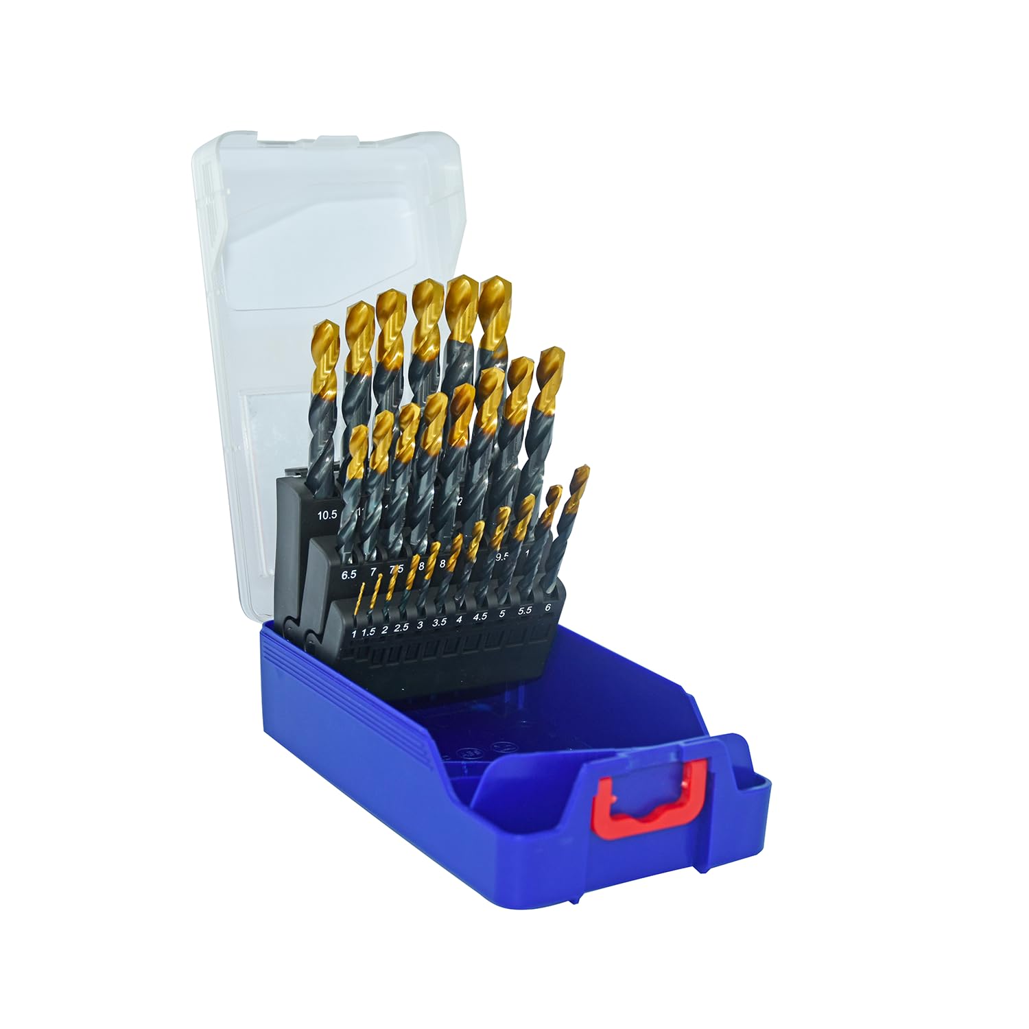 TIVOLY - Coffret Forets Métaux Haute Performance - Pour Perçage Métaux, Cuivre, Aluminium, Fonte, Inox - 25 Forets HSS Ø 1 à 13 mm