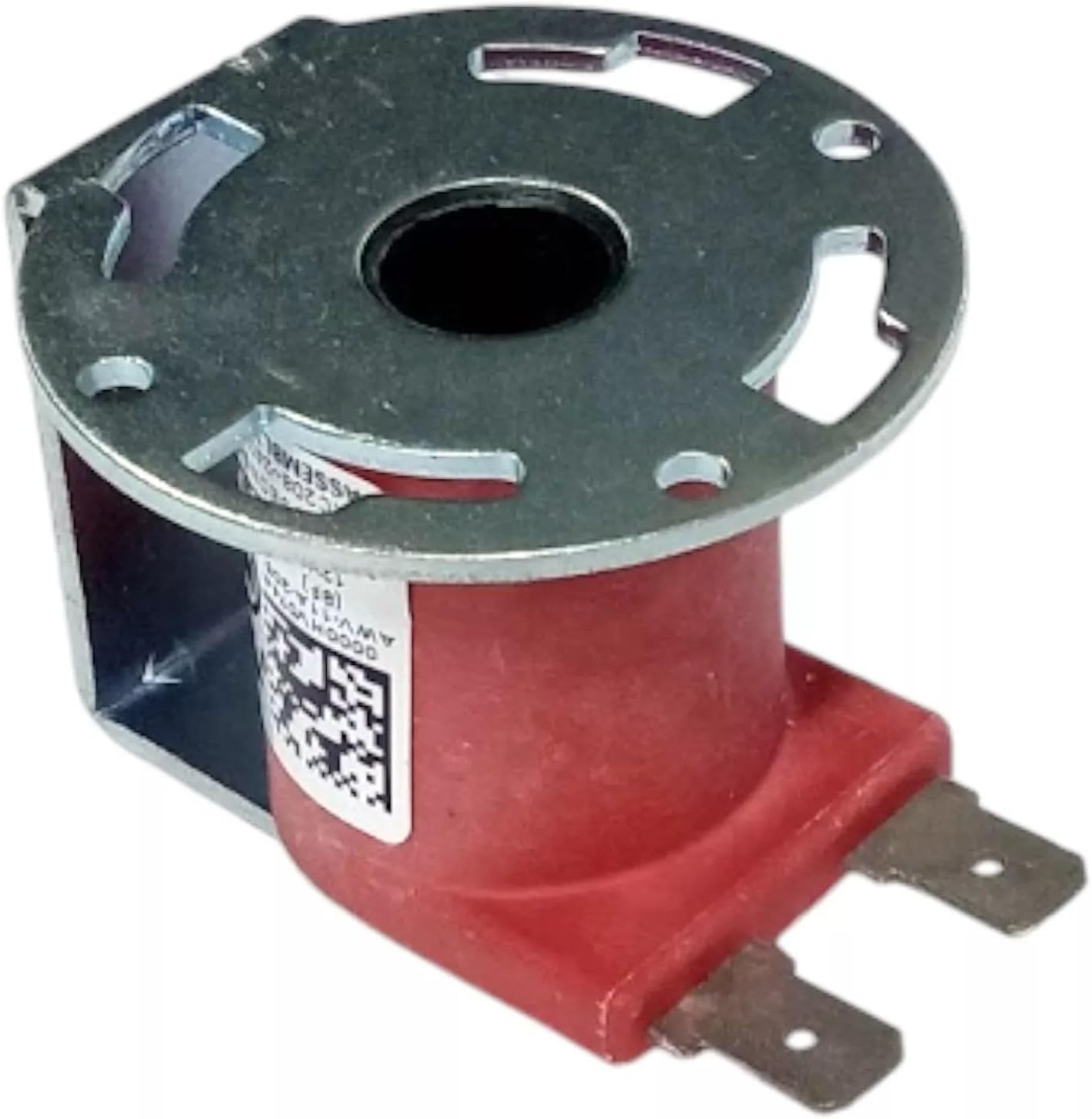 Close-up of the 240 Volt, 12 Watt coil for the water valve