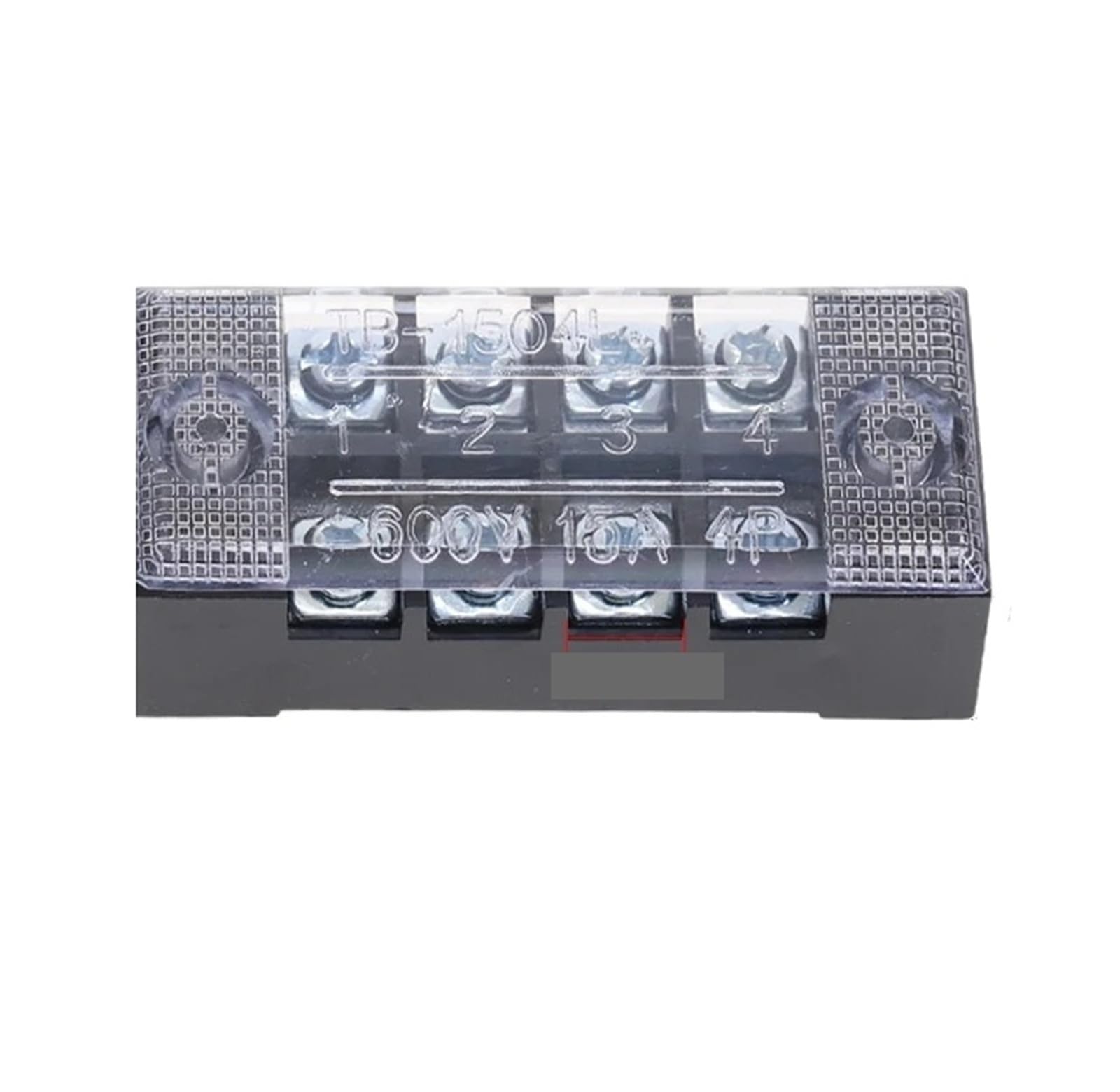 1 Stück 25 A/15 A 600 V zweireihige Schraubklemme, feste Klemmleiste, Platine, Verkabelungsverbinder, 3-12 Positionen für elektrische Verbindungen