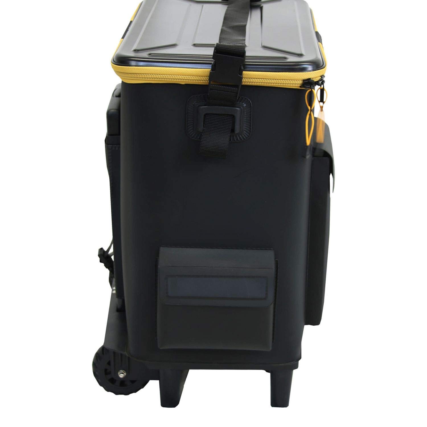 Angelsee-Trolley - wasserdichte Eva Angeltasche mit 51L Stauraum, Abnehmbarem Transportsystem und Sitzmöglichkeit bis 100kg