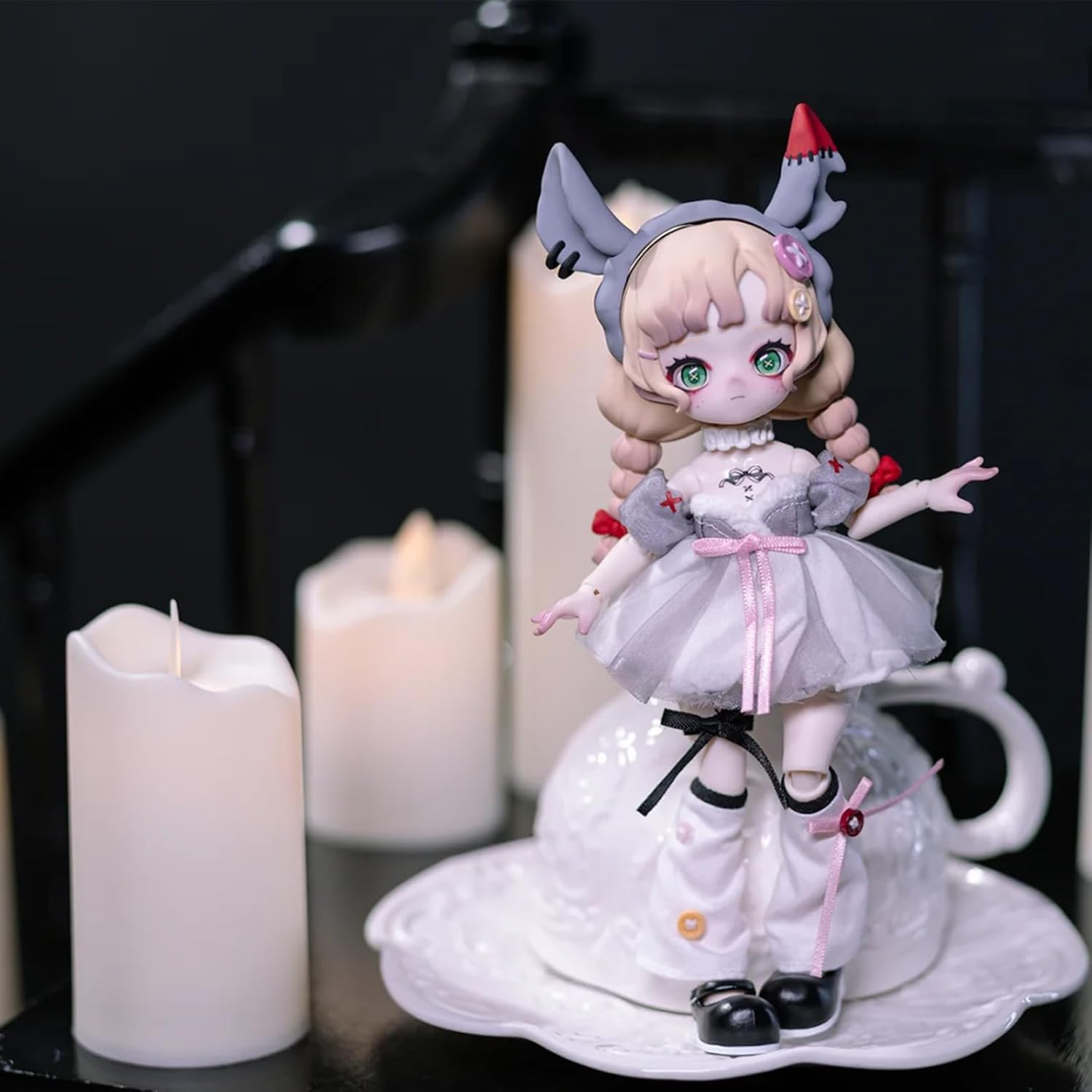 CALEMBOU BJD Blind Box, 1/12 Cute Nyssa Strange Nightmare Series BJD Doll, 5.5 Inches Collectable Action Figure for Birthday Gifts (Nyssa Strange Nightmare 1pc)