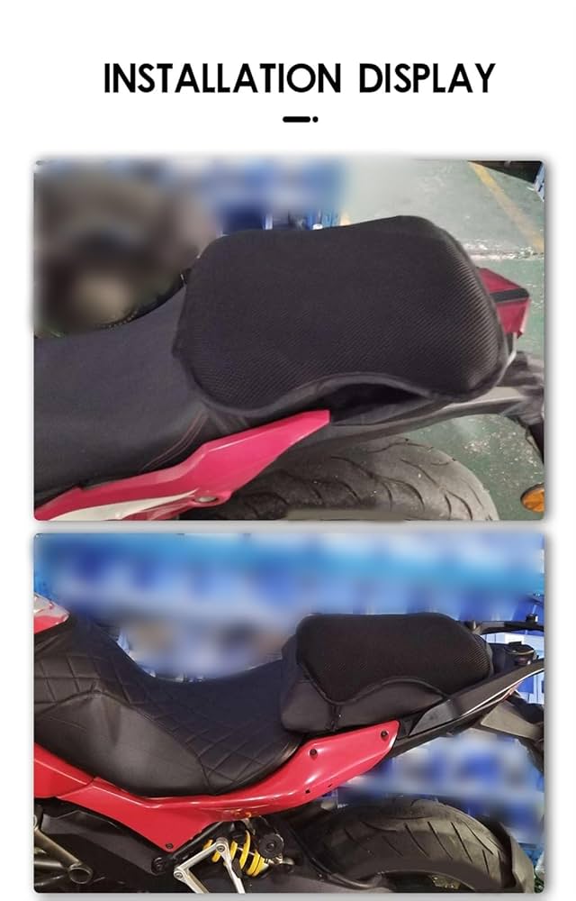 MKYOKO Motorcycle Breathable Pressure Insulation Relief Gel Seat