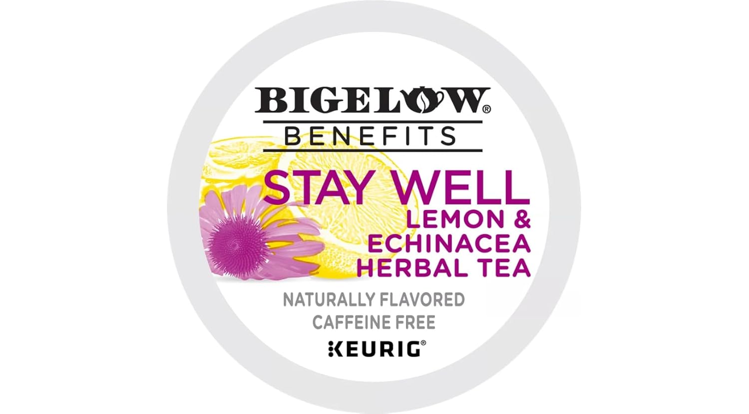Bigelow Benefits Lemon & Echinacea Herbal Tea KCup Pods