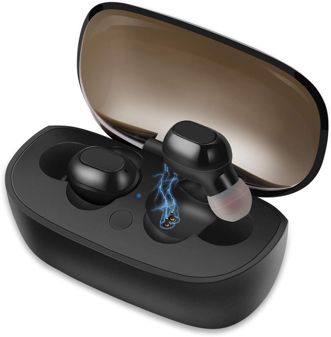 Bluetooth 5.0 True Wireless Earbuds, SUPOLOGY Sport in-Ear Headphones with Portable Charging Case, Sweat Proof 20H Playtime HD Bass Binaural Call Two Built-in Microphones