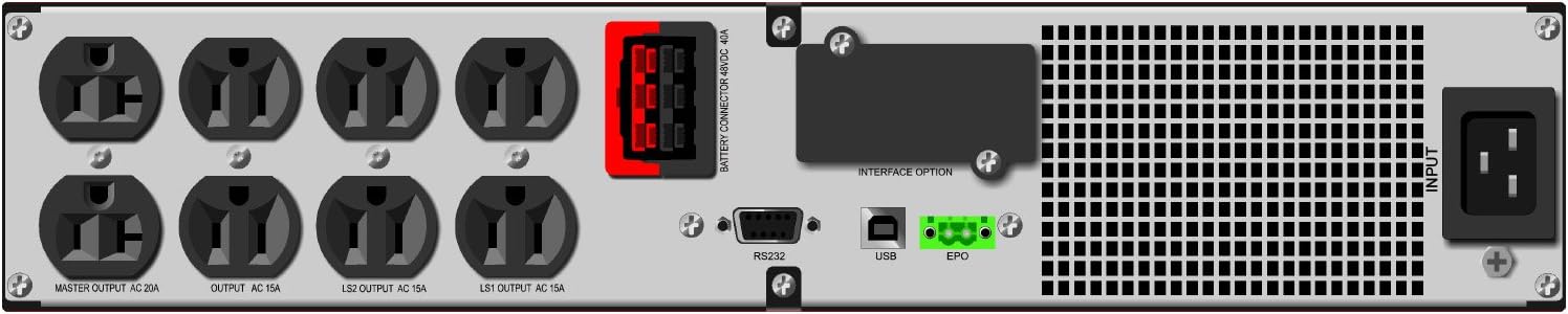 MARUSON 1500VA/1350W True Sine Wave UPS, 8 Outlets, AVR, 2U Rack/Tower, Uninterruptible Power Supply Battery Backup, TUV Certified, Powernet RM NET-1500RM
