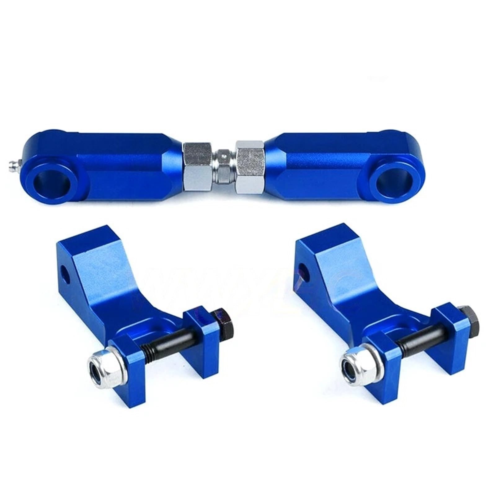 Zestaw łączników obniżających Zestaw obniżający przód i tył do motocykli pasuje do RAPTOR 350 660 700 TRX400(Blue)