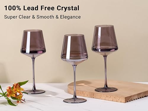 Miniatura 9 de Juego de copas de vino verde de 6 a 16 onzas, color que no se decolora, copas de vino coloridas sopladas a mano, no aptas para lavavajillas, regalos