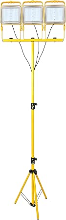 2-Pack 24000 Lumens LED Portable Work Light with Tripod Stand(1500W Eq)