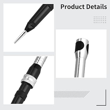 Foredom Flex Shaft Handpiece, Quick-Change 2.35 Mm Metal Tool Handle For Engraving, Polishing, And Grinding