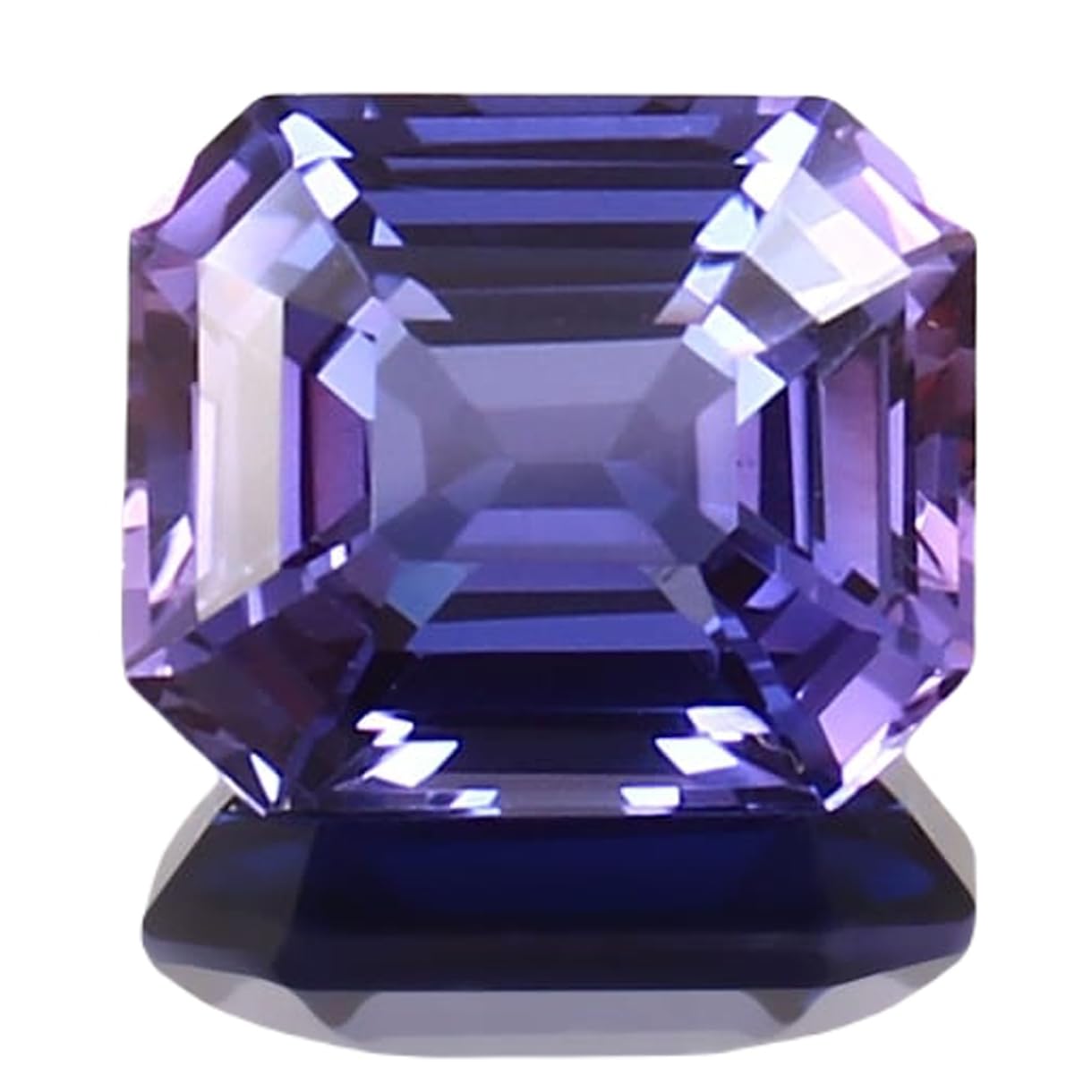 Pierre gemme saphir violet Ceylan 13x10mm pour création de bijoux - 7