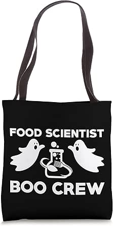 Amazon.com: Funny Food Scientist Boo Crew Spooky Halloween Costume Tote ...