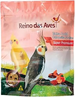 Ração Reino das Aves Extra Gold Frutas para Pássaros