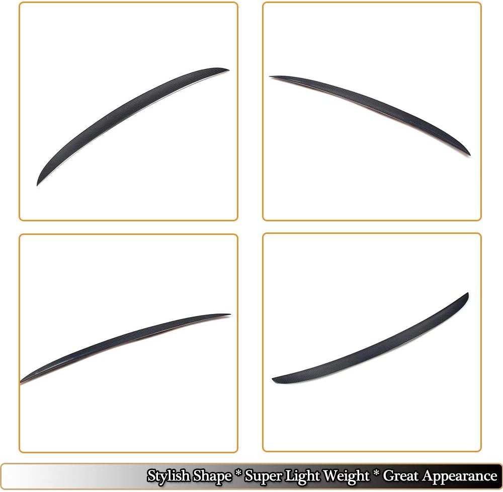 Trunk Spoiler fits Bentley Continental Flying Spur W12 Sedan 2013 2014 2015 2016 Carbon Fiber Rear Boot Wing Lip