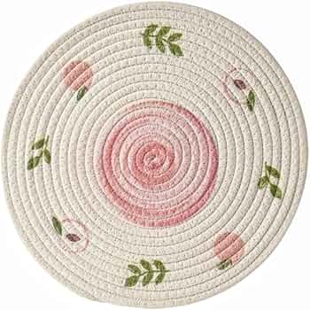 Amazon|鍋敷き 手編み 耐熱鍋敷き 丸型 綿 フルーツ柄 直径11/18/30cm Amazon|鍋敷き 手編み 耐熱鍋敷き 丸型 綿 フルーツ柄 直径11/18/30cm