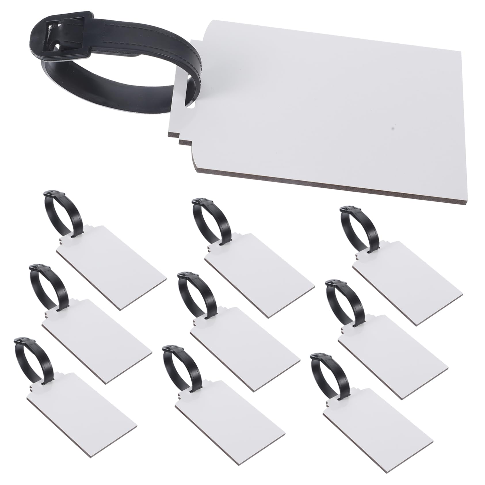 NUOBESTY 5 Set Di Etichette Per Bagagli Vuote A Trasferimento Termico Etichette Da Viaggio Etichette Per Borse Da Viaggio Etichette Per Bagagli Vuote Per Fai Da Te Etichette Per