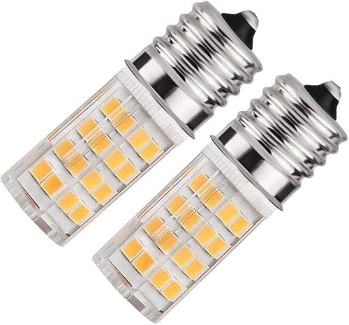 Luz para estufa de horno microondas 8206232A 4W  Equivalente incandescente de 40 W  S11 T8 T7 E17 base intermedia reemplaza bombillas compatibles