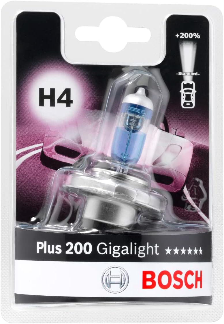 BOSCHH4 (472) Plus 200 Gigalight Headlight Bulb - 12 V 60/55 W P43t - 1 Bulb