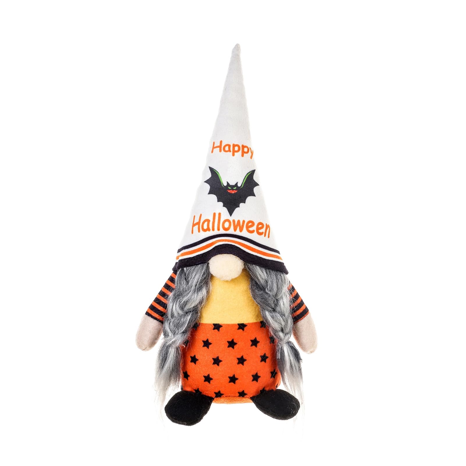 Virelynx Halloween Gnome Decor – Rudolph Faceless Figurine for Shelf, Spooky Cute Ornament for Party Trick or Treat