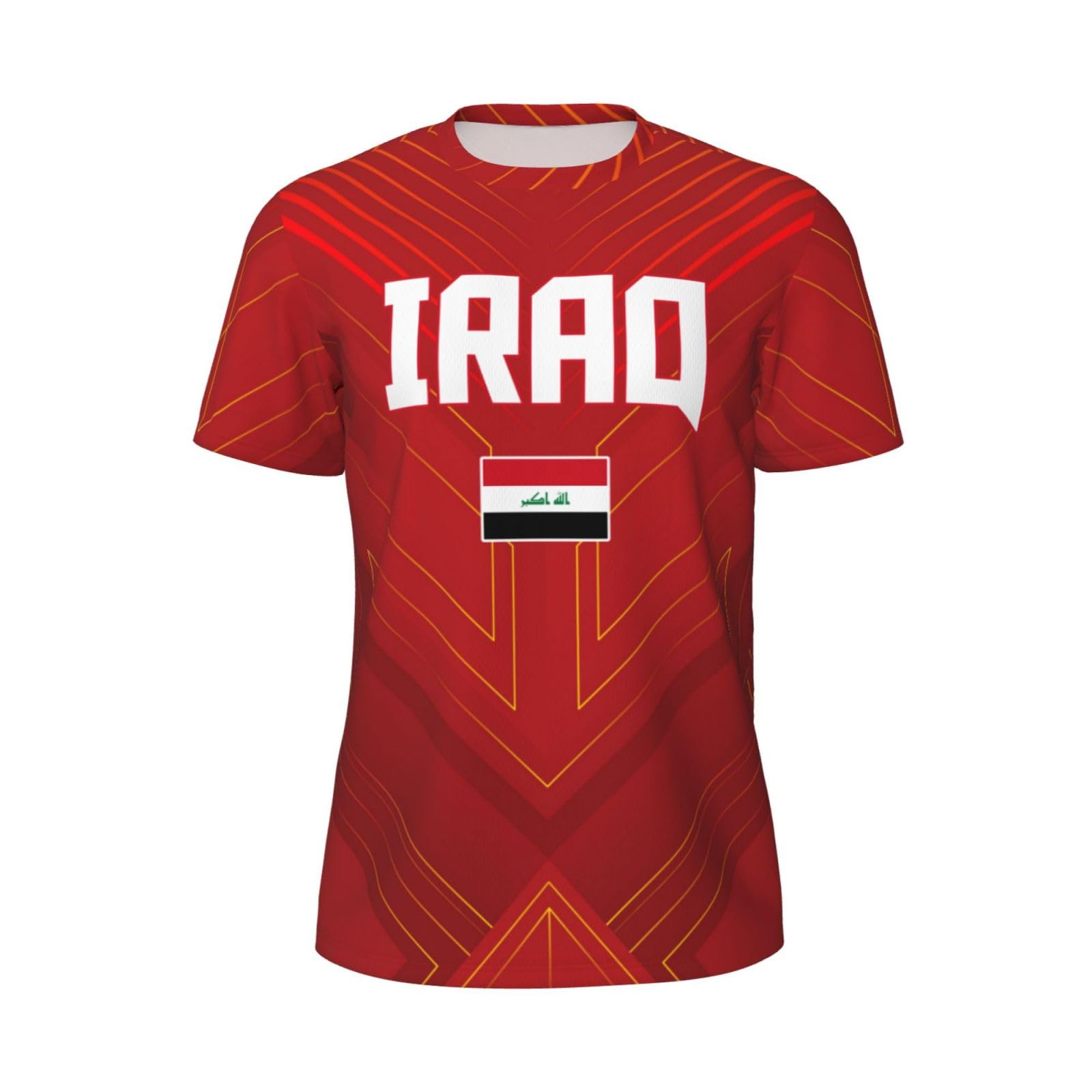 DABOYOZHZH Iraq Flag Cool Iraqans (24) Sports Jersey Mesh T-Shirt 3D Print for Running Cycling Soccer Tennis Fitness Climbing Shirts