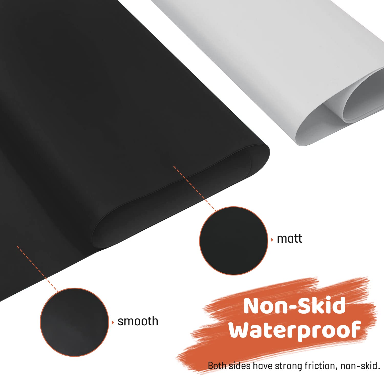 SOSMAR Silikon Bastelmatte Extra Groß 70x50cm - Antihaft Unterlage Für Harz & Malen