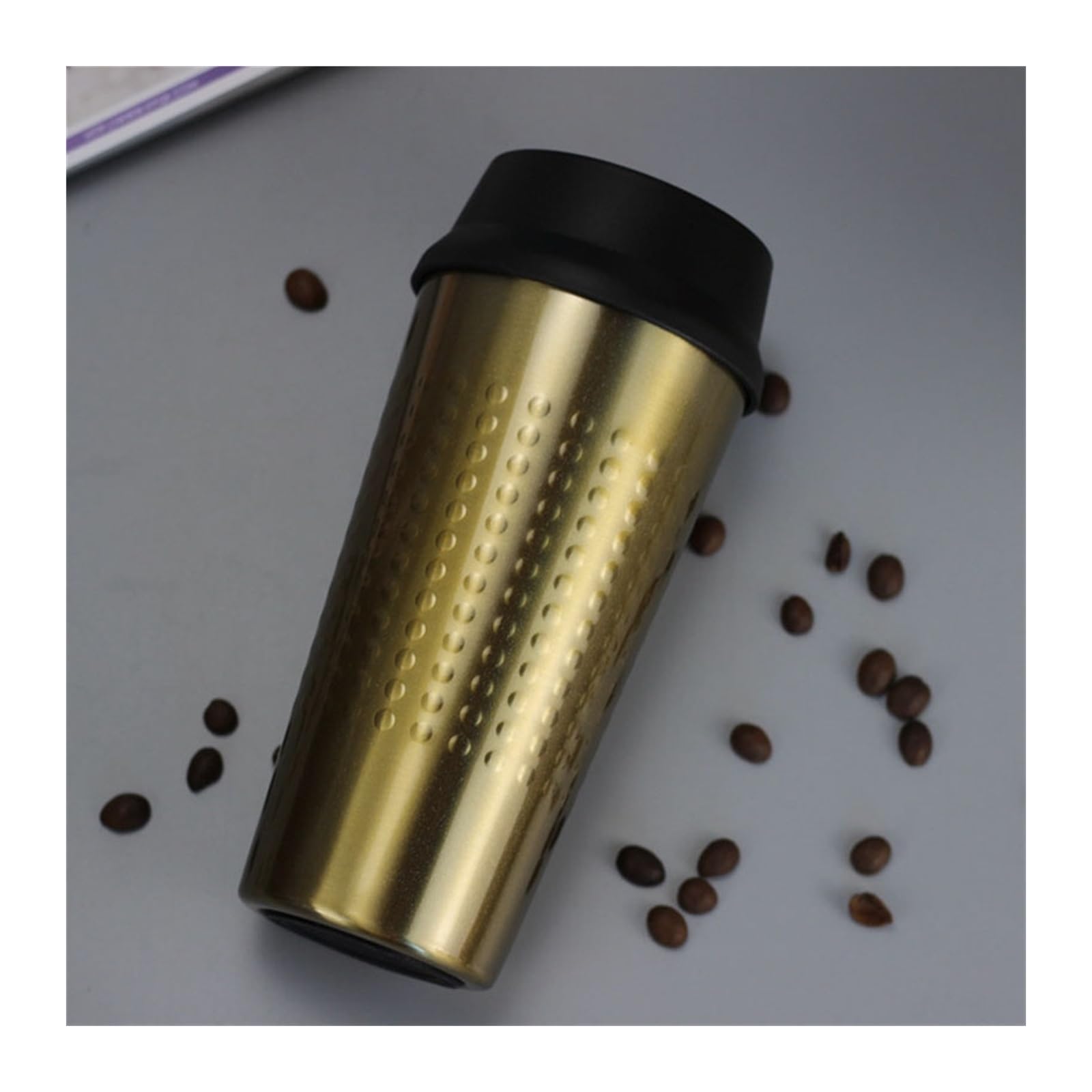 HARAY Becher Tassen 350 ml Edelstahl Vakuum Kaffeetasse Mode Milch Teetasse Wasserflasche Tragbare Getränkeflasche Reisebecher Kaffeebecher (Color : 2)