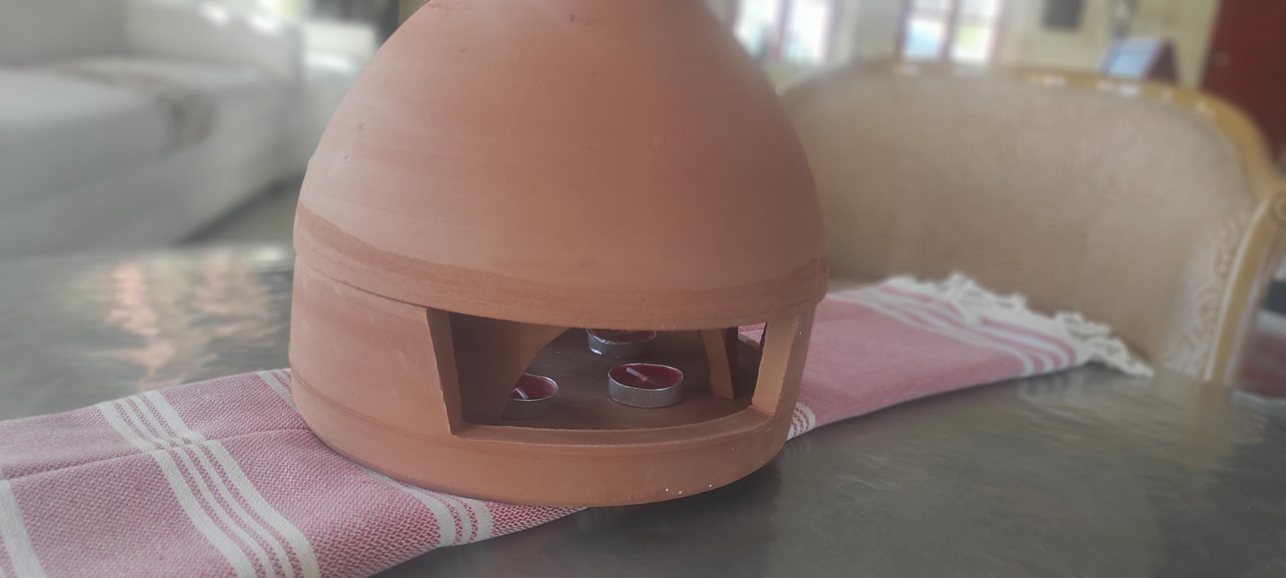 Amazon.com: Candle Heater-Home Heater-Domeheat-Natural Heater,Mumsobasi,Mum  isitici,Pottery Heater-The Most Funcional Size 10 x 10 inches-Terracotta :  Home & Kitchen
